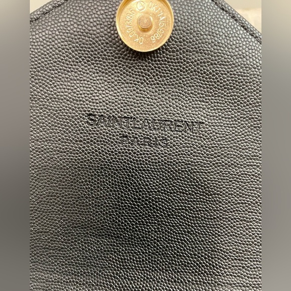 Luxury Quilted envelope Shoulder Bag Black chain strap crossbody - Picture 9 of 12